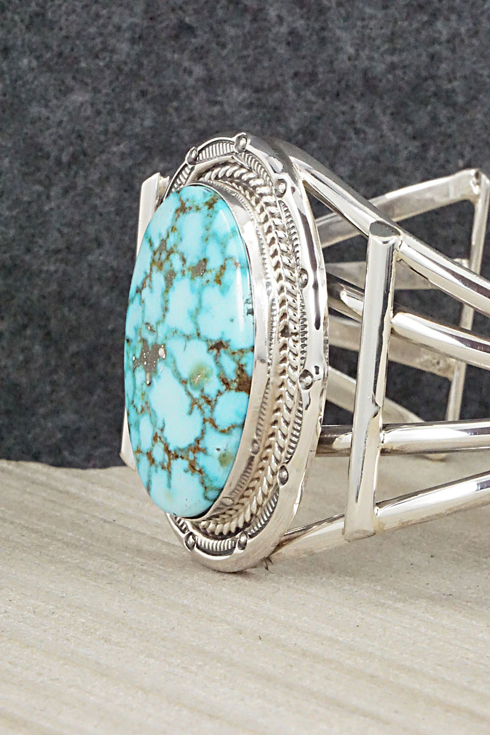 Turquoise & Sterling Silver Bracelet - Raymond Delgarito