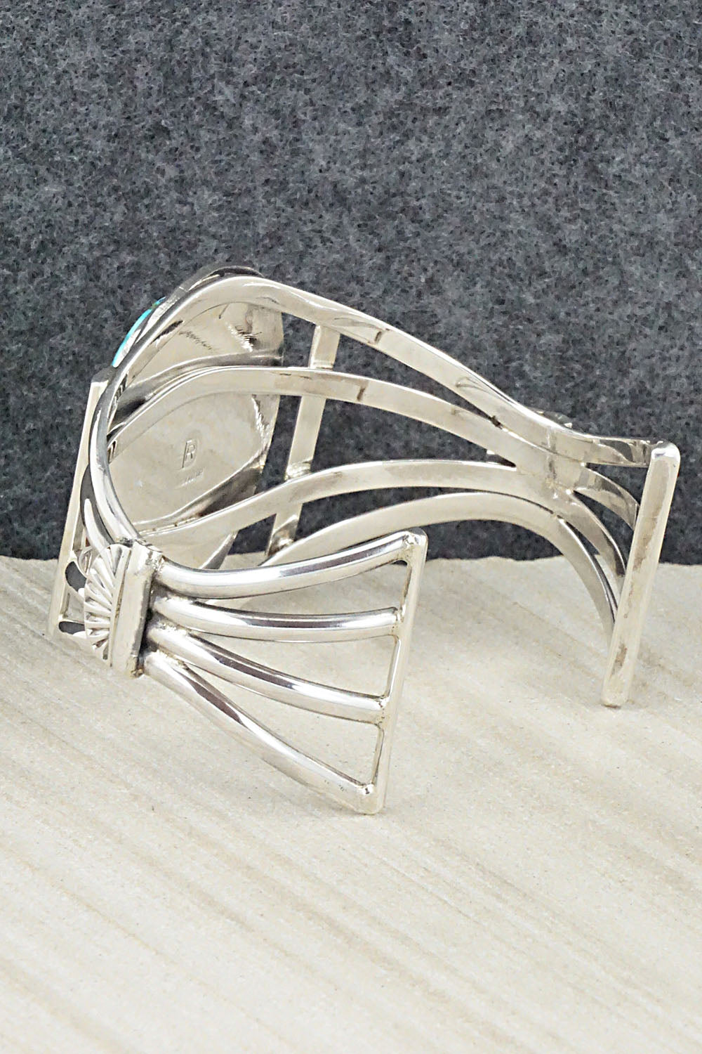 Turquoise & Sterling Silver Bracelet - Raymond Delgarito