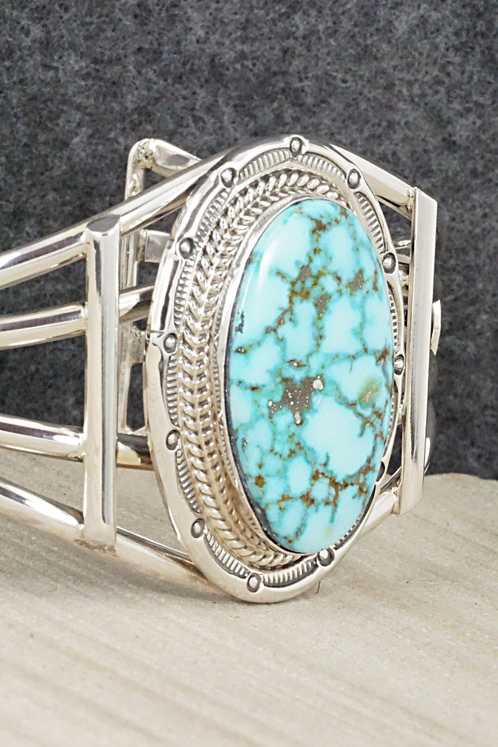 Turquoise & Sterling Silver Bracelet - Raymond Delgarito