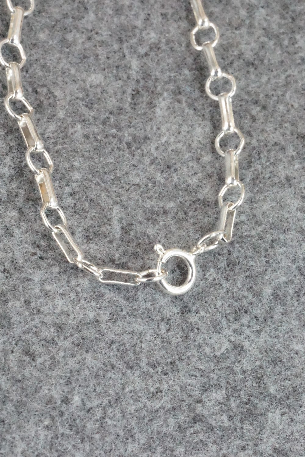 Turquoise & Sterling Silver Necklace - Henry Attakai
