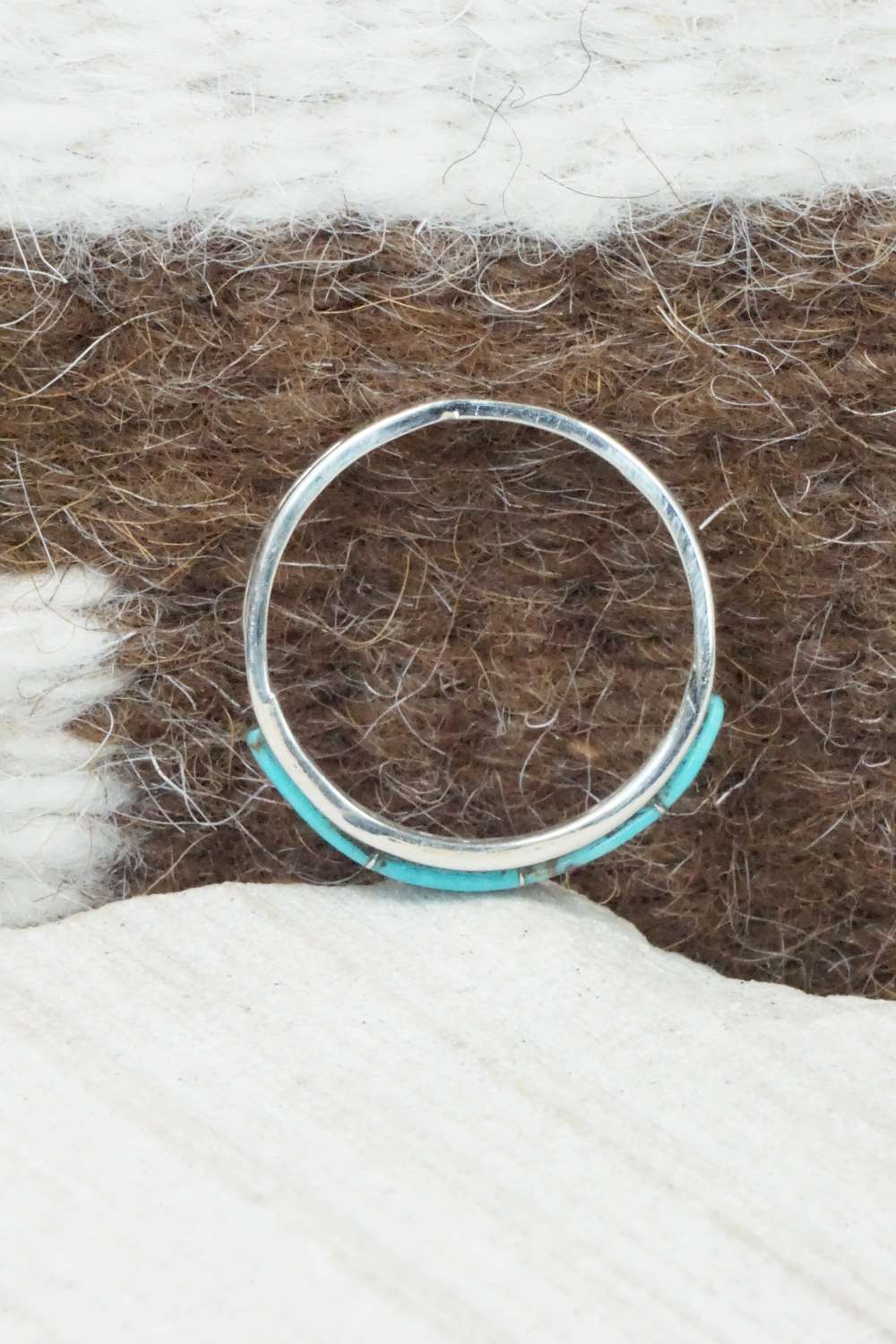 Turquoise & Sterling Silver Ring - Jamie Johnson - Size 9.25