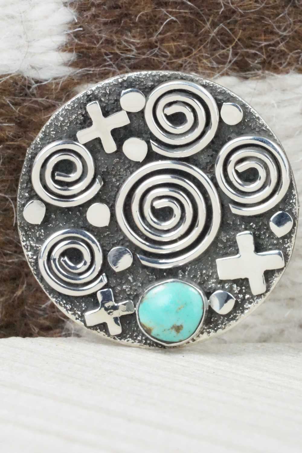 Turquoise & Sterling Silver Ring - Alex Sanchez - Size 7.25