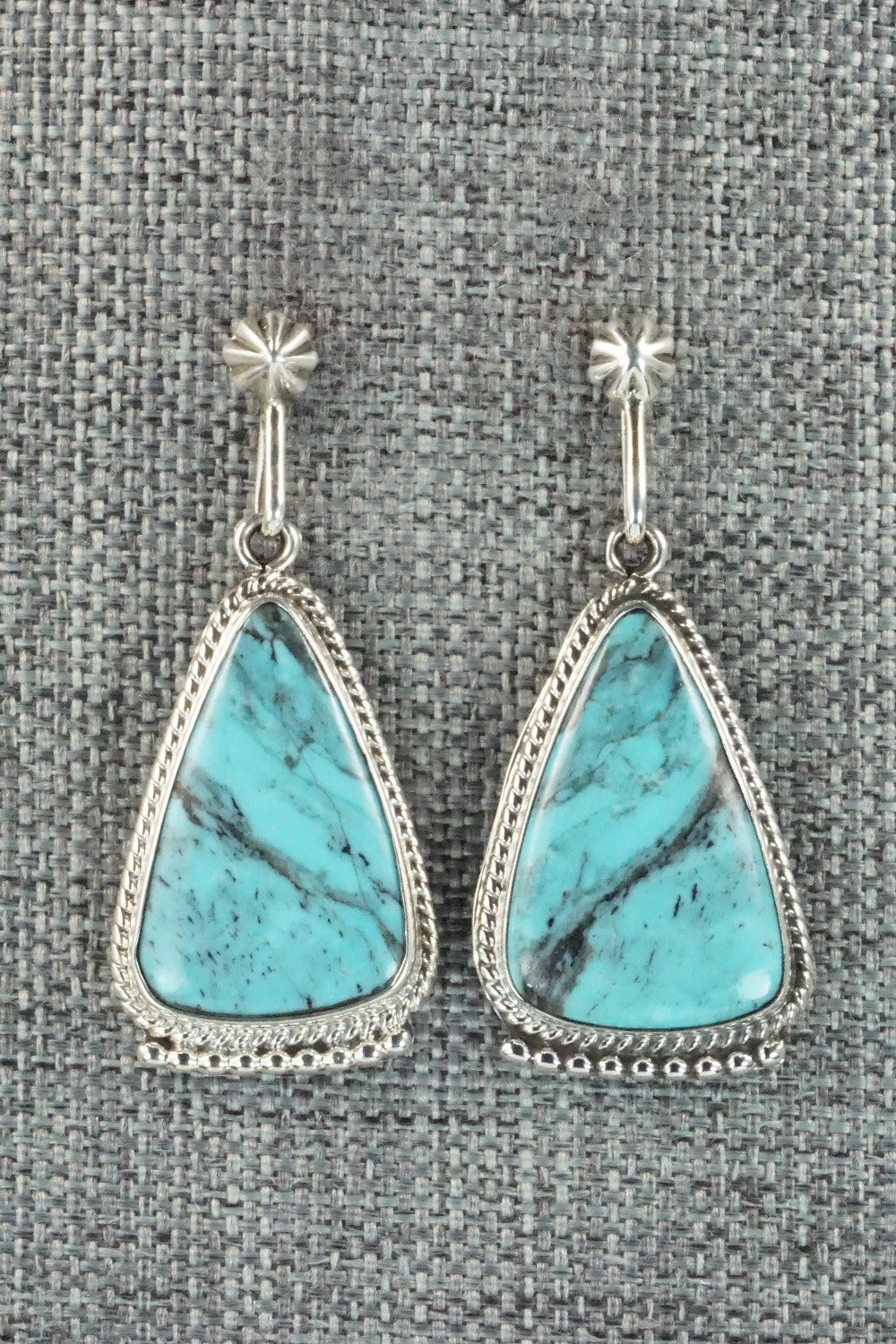 Turquoise & Sterling Silver Earrings - Sharon McCarthy