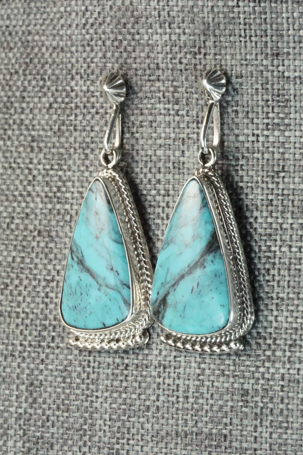 Turquoise & Sterling Silver Earrings - Sharon McCarthy