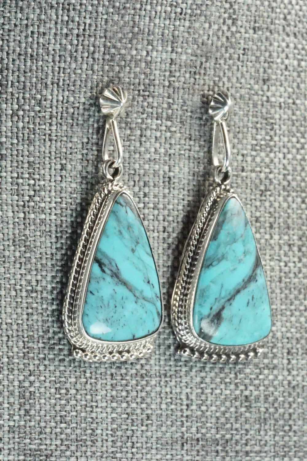 Turquoise & Sterling Silver Earrings - Sharon McCarthy