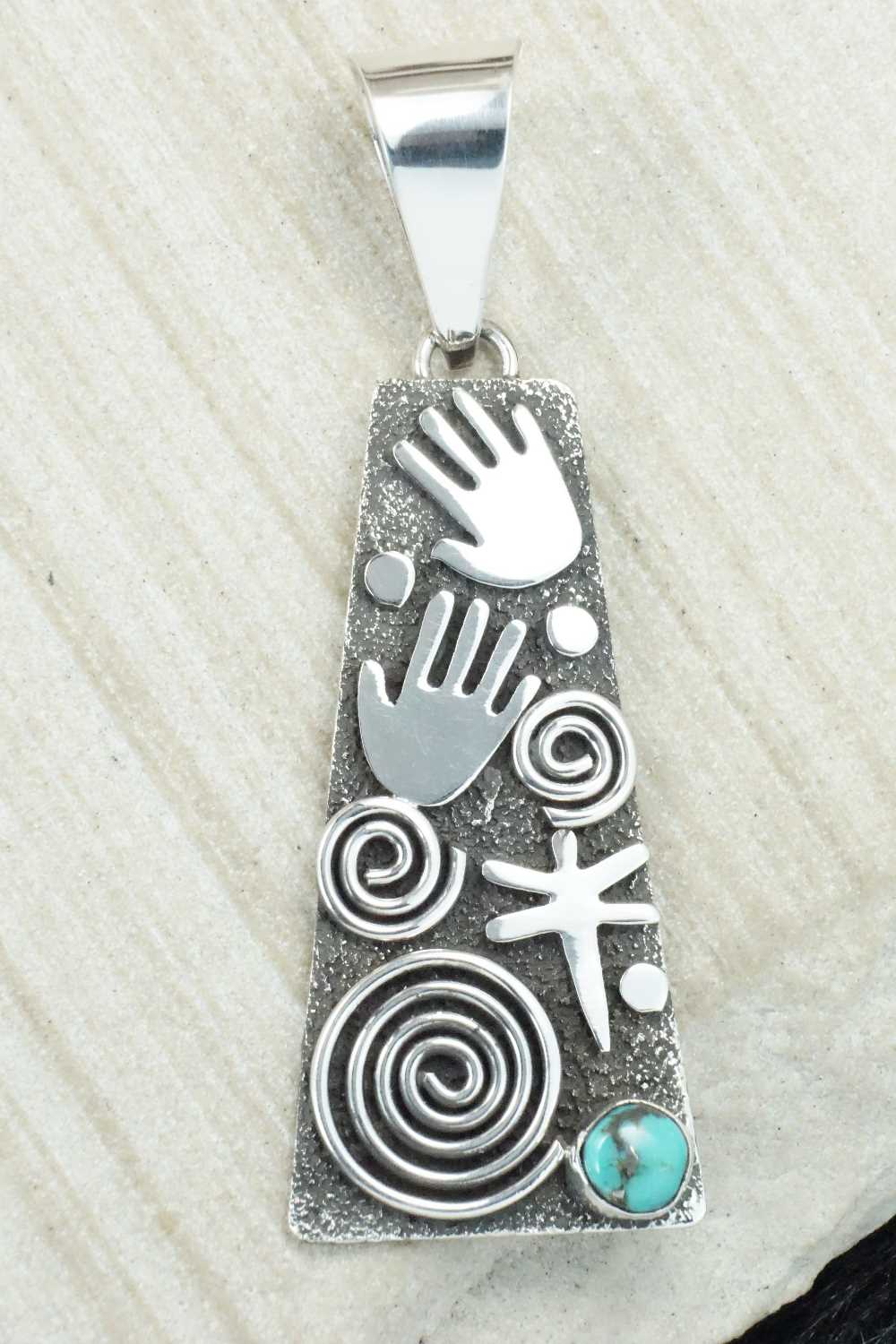 Turquoise & Sterling Silver Pendant - Alex Sanchez