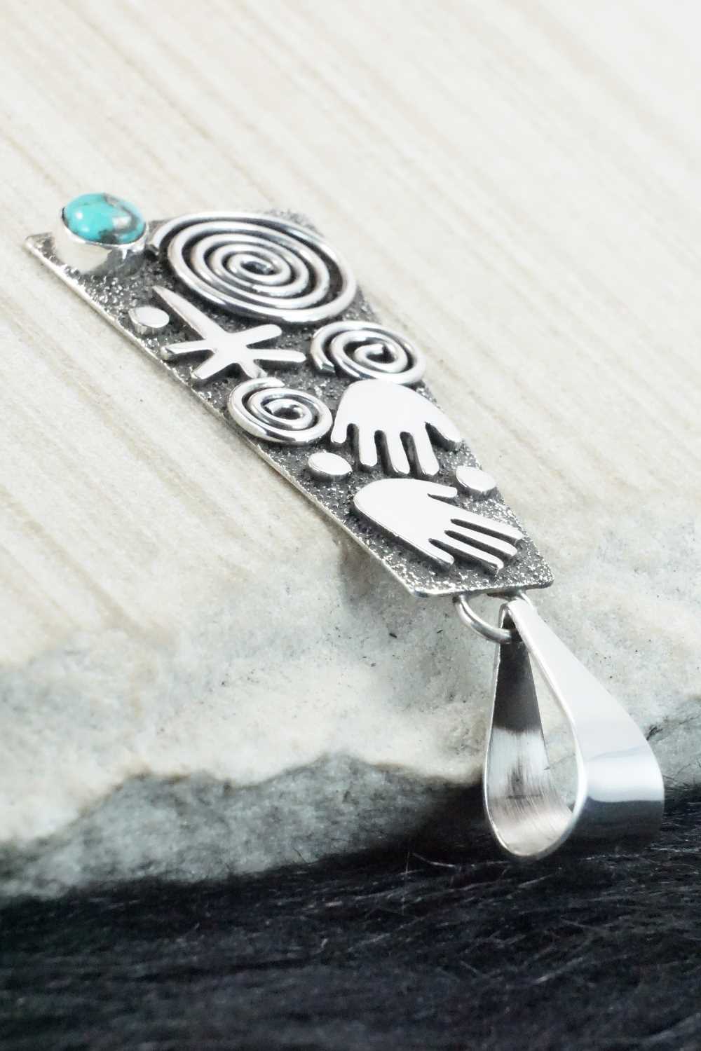 Turquoise & Sterling Silver Pendant - Alex Sanchez