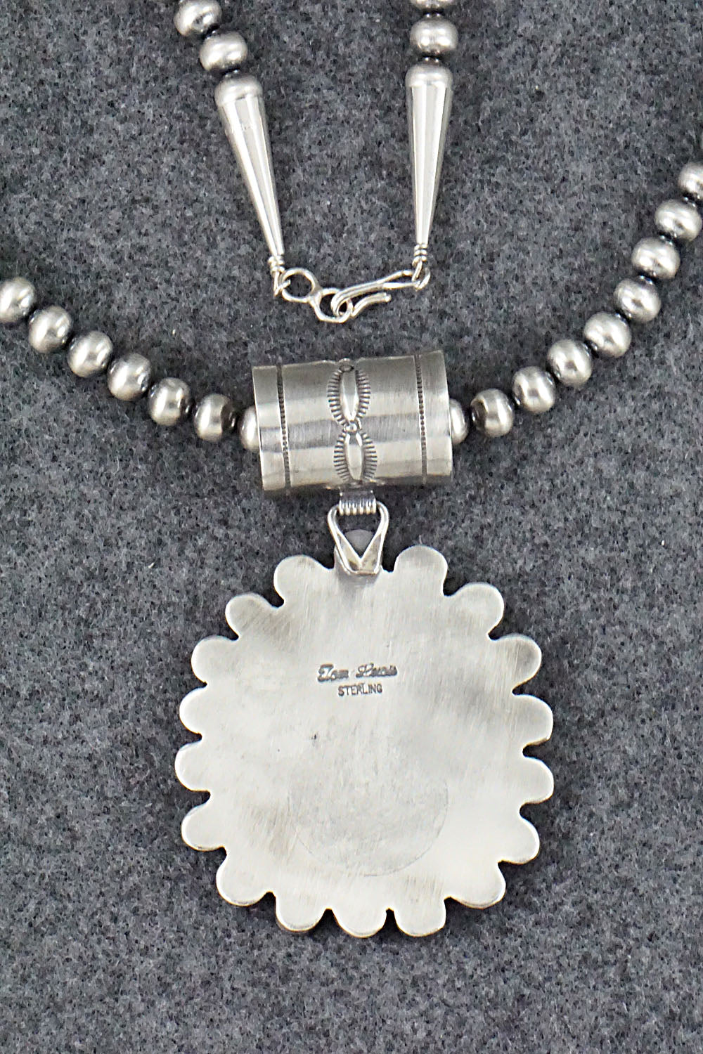 Turquoise & Sterling Silver Necklace - Tom Lewis