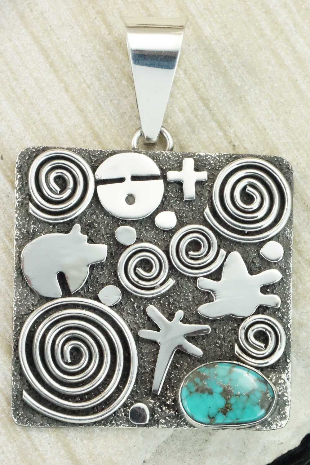 Turquoise & Sterling Silver Pendant - Alex Sanchez