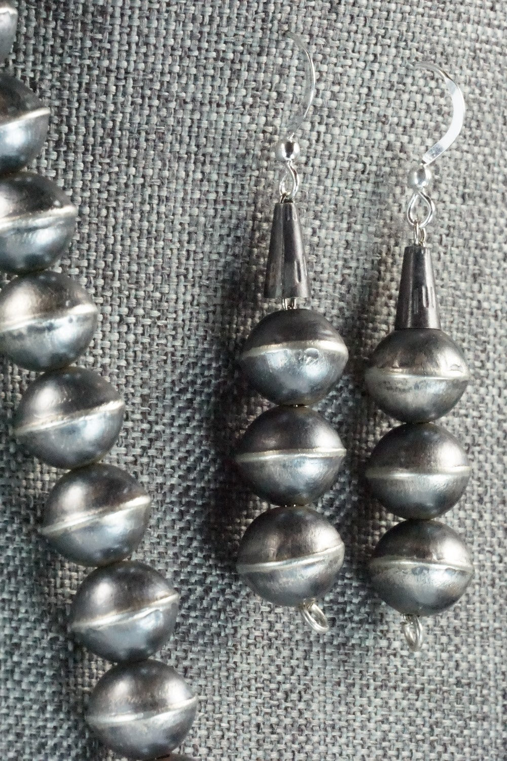 Turquoise & Sterling Silver Necklace and Earrings - Gilbert Martin