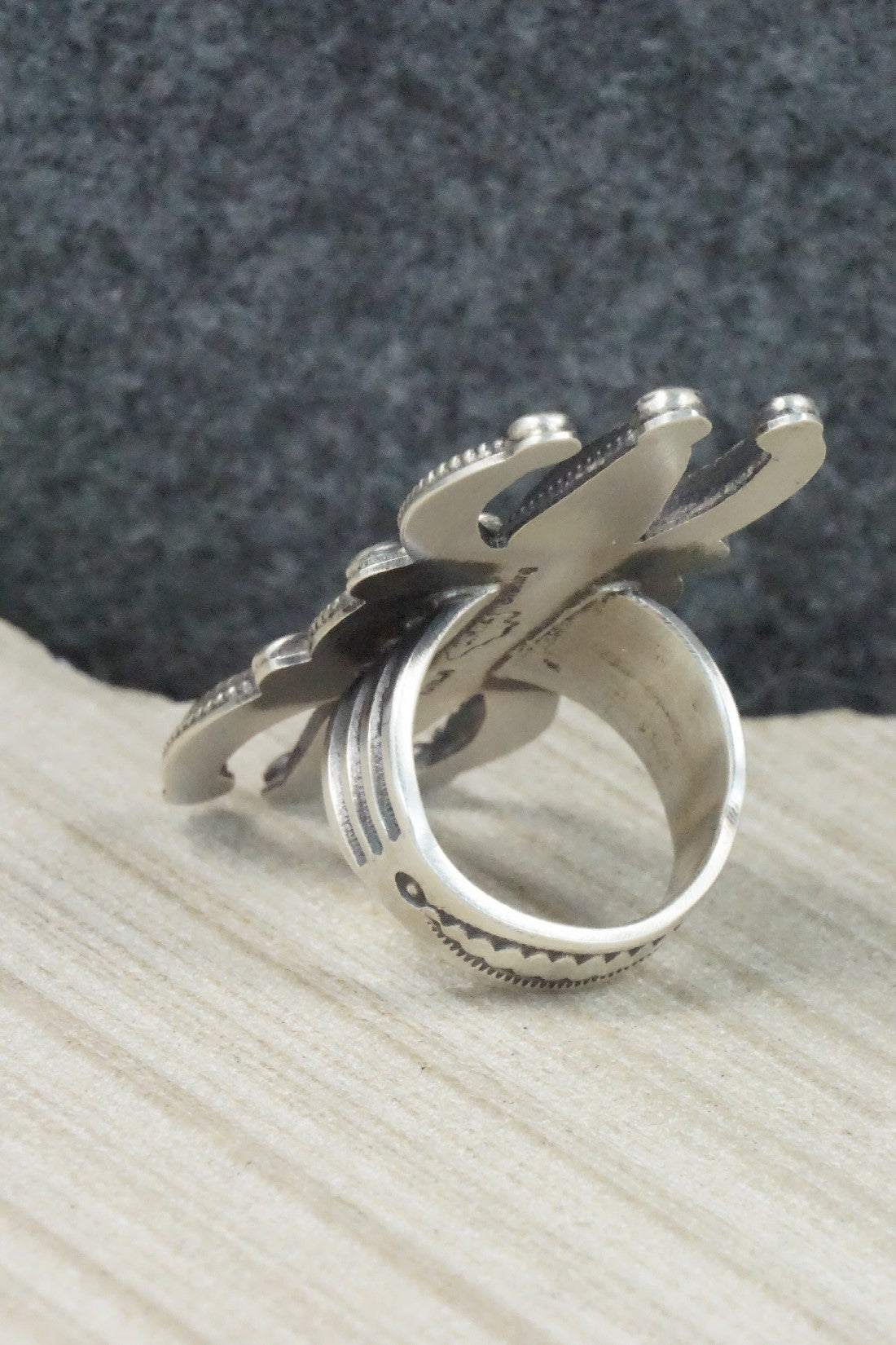 Sterling Silver Ring - Calvin Martinez - Size 9.5