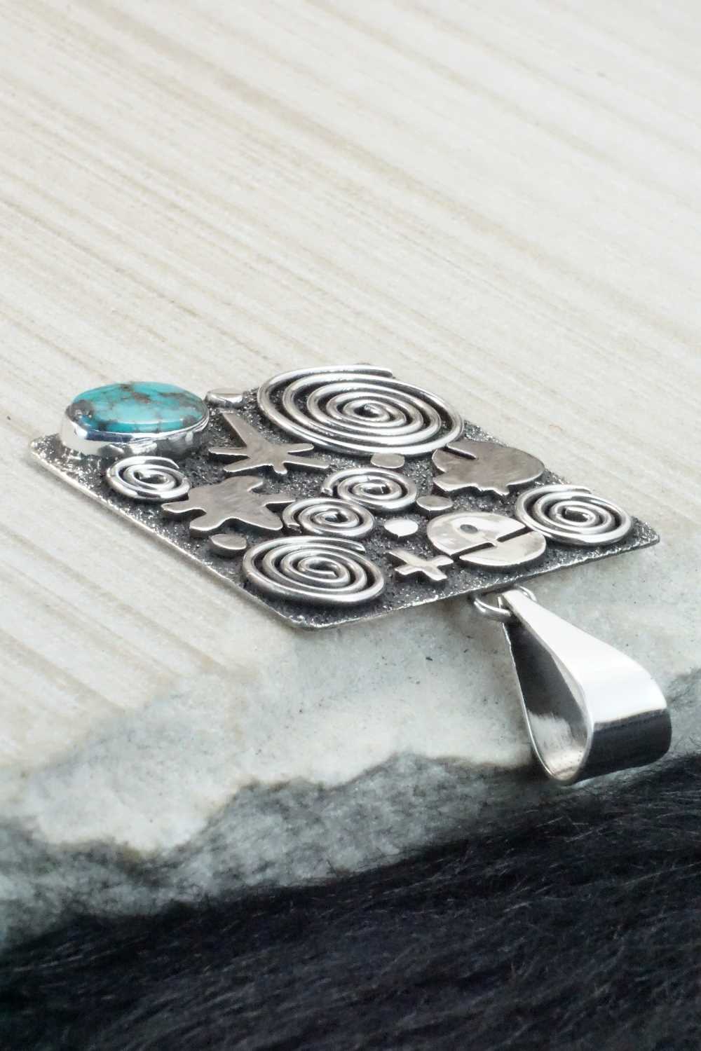 Turquoise & Sterling Silver Pendant - Alex Sanchez