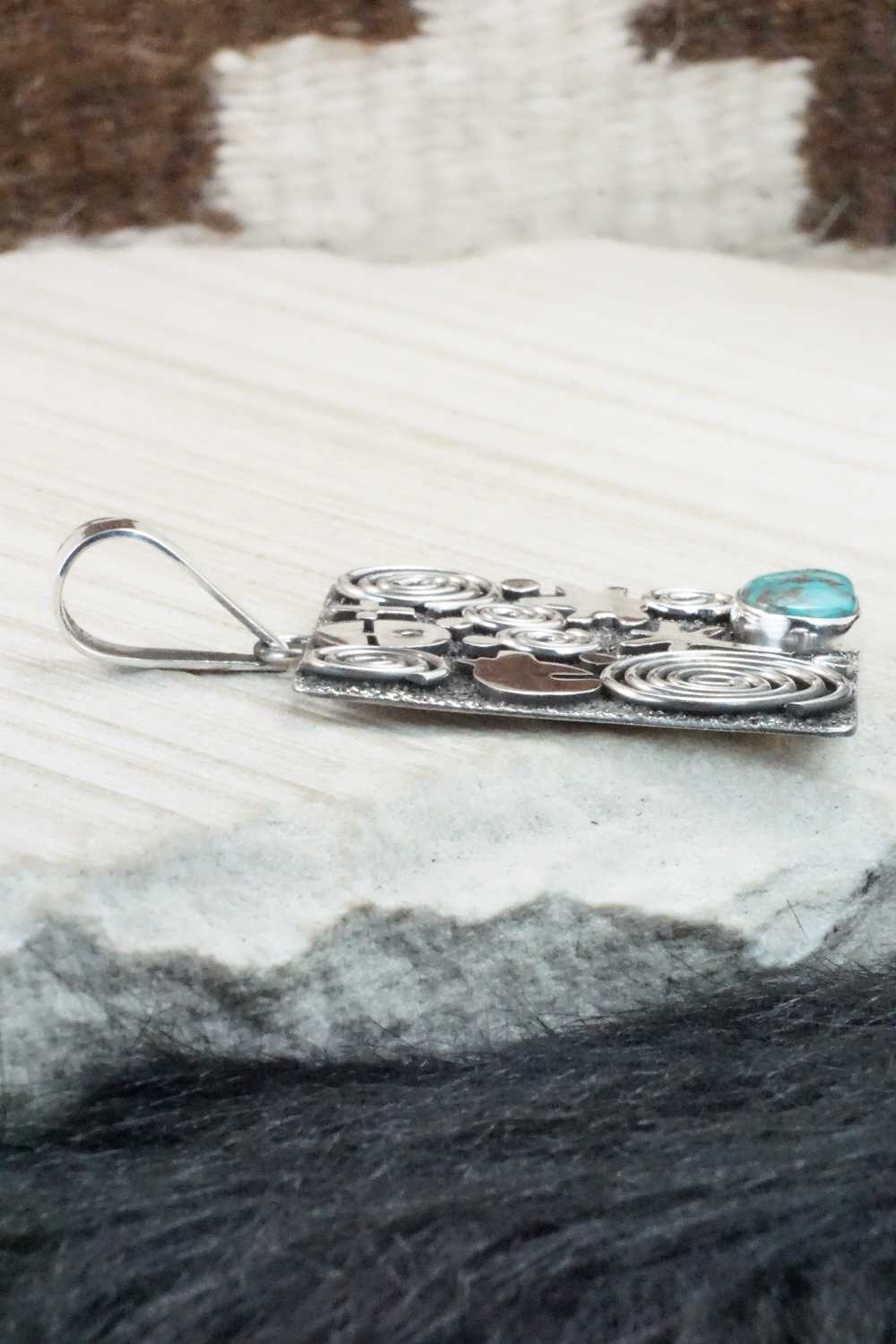Turquoise & Sterling Silver Pendant - Alex Sanchez