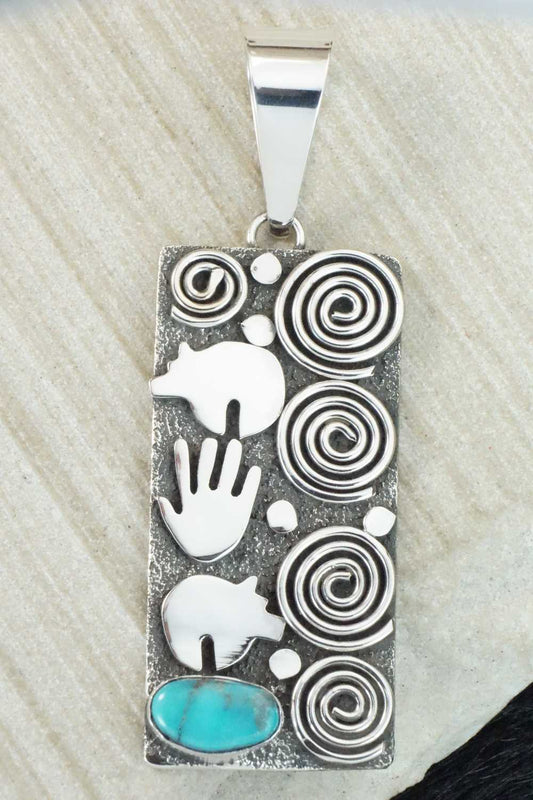 Turquoise & Sterling Silver Pendant - Alex Sanchez