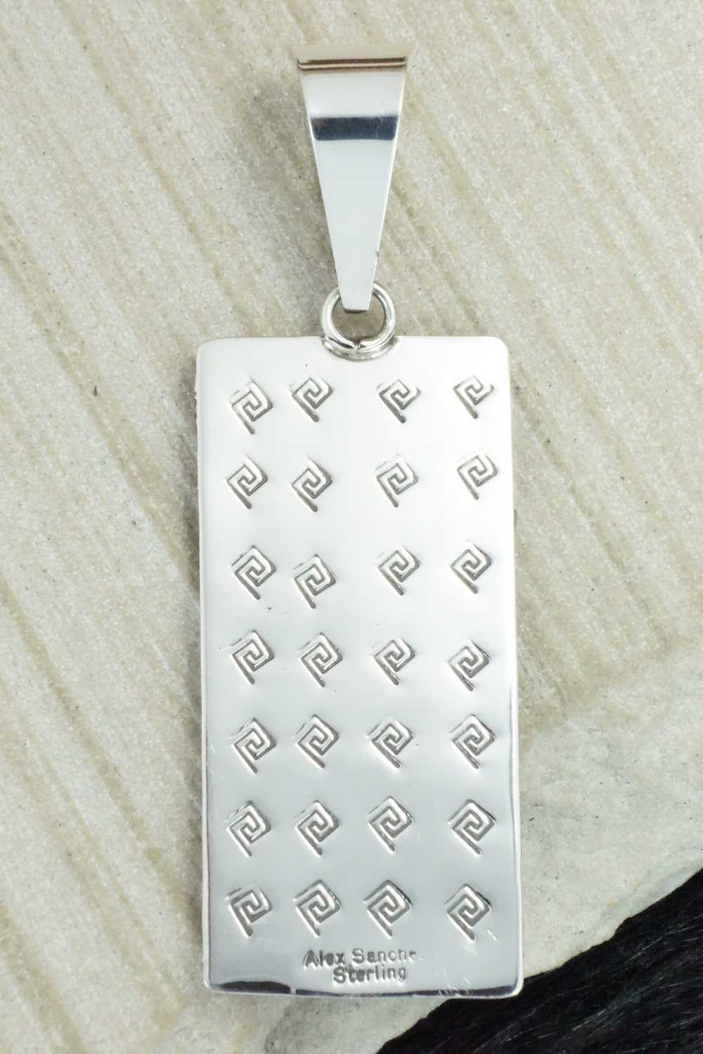 Turquoise & Sterling Silver Pendant - Alex Sanchez