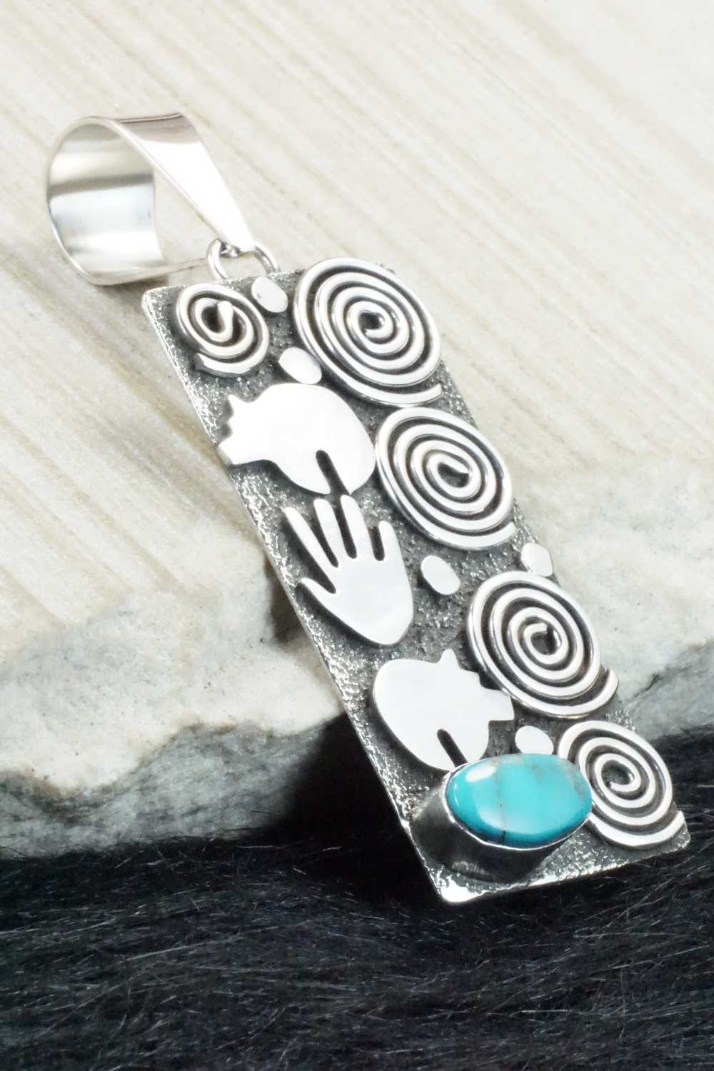 Turquoise & Sterling Silver Pendant - Alex Sanchez