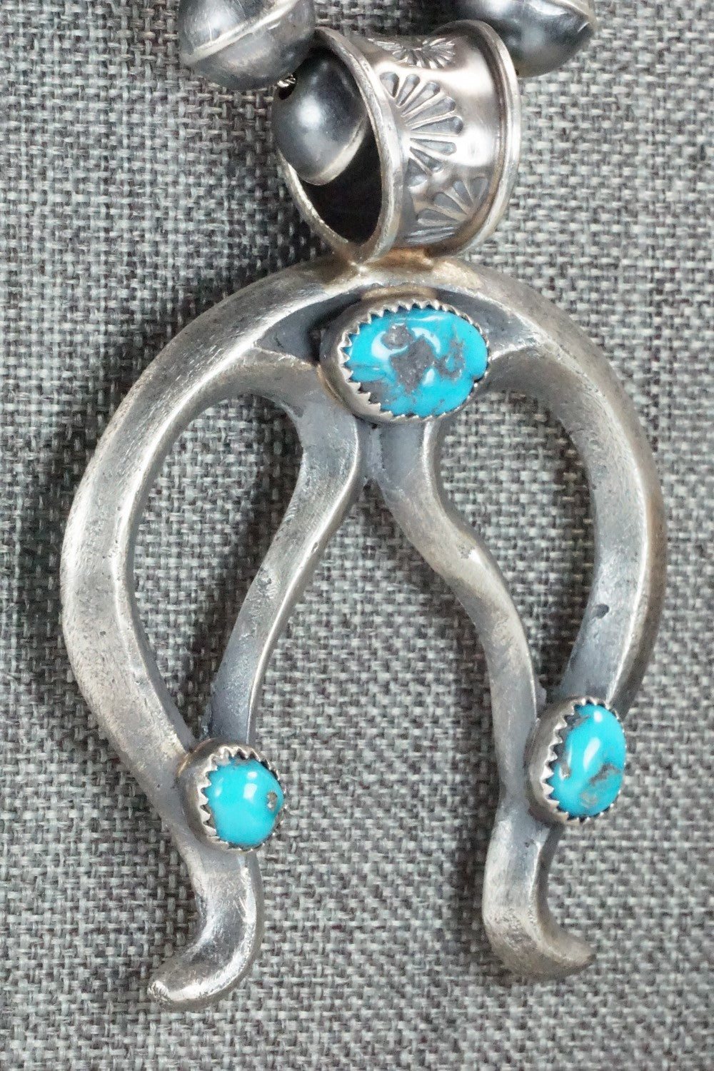 Turquoise & Sterling Silver Necklace Set - Gilbert Martin
