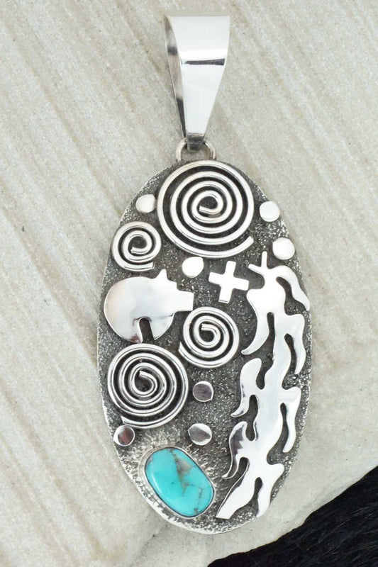 Turquoise & Sterling Silver Pendant - Alex Sanchez