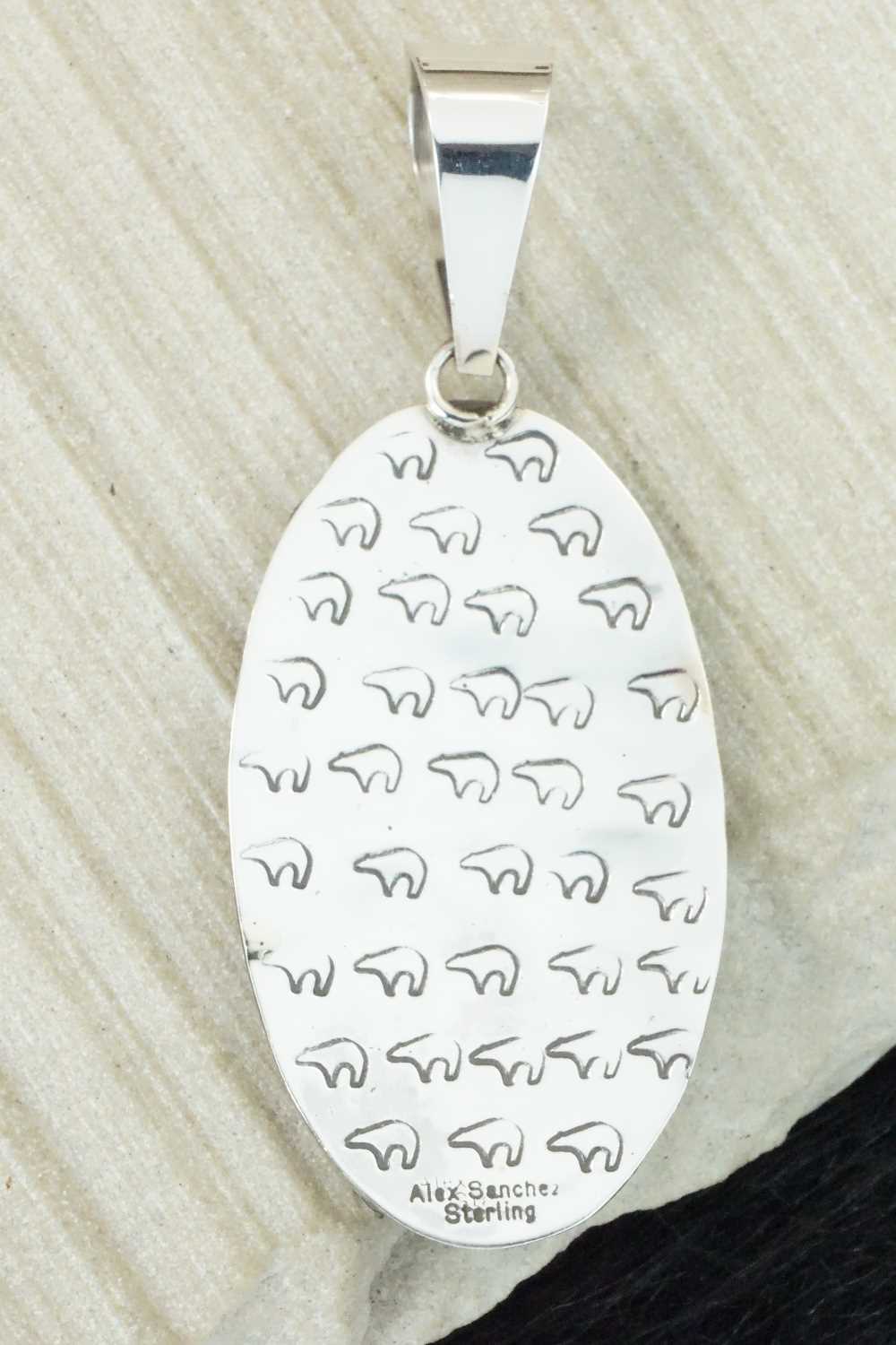 Turquoise & Sterling Silver Pendant - Alex Sanchez
