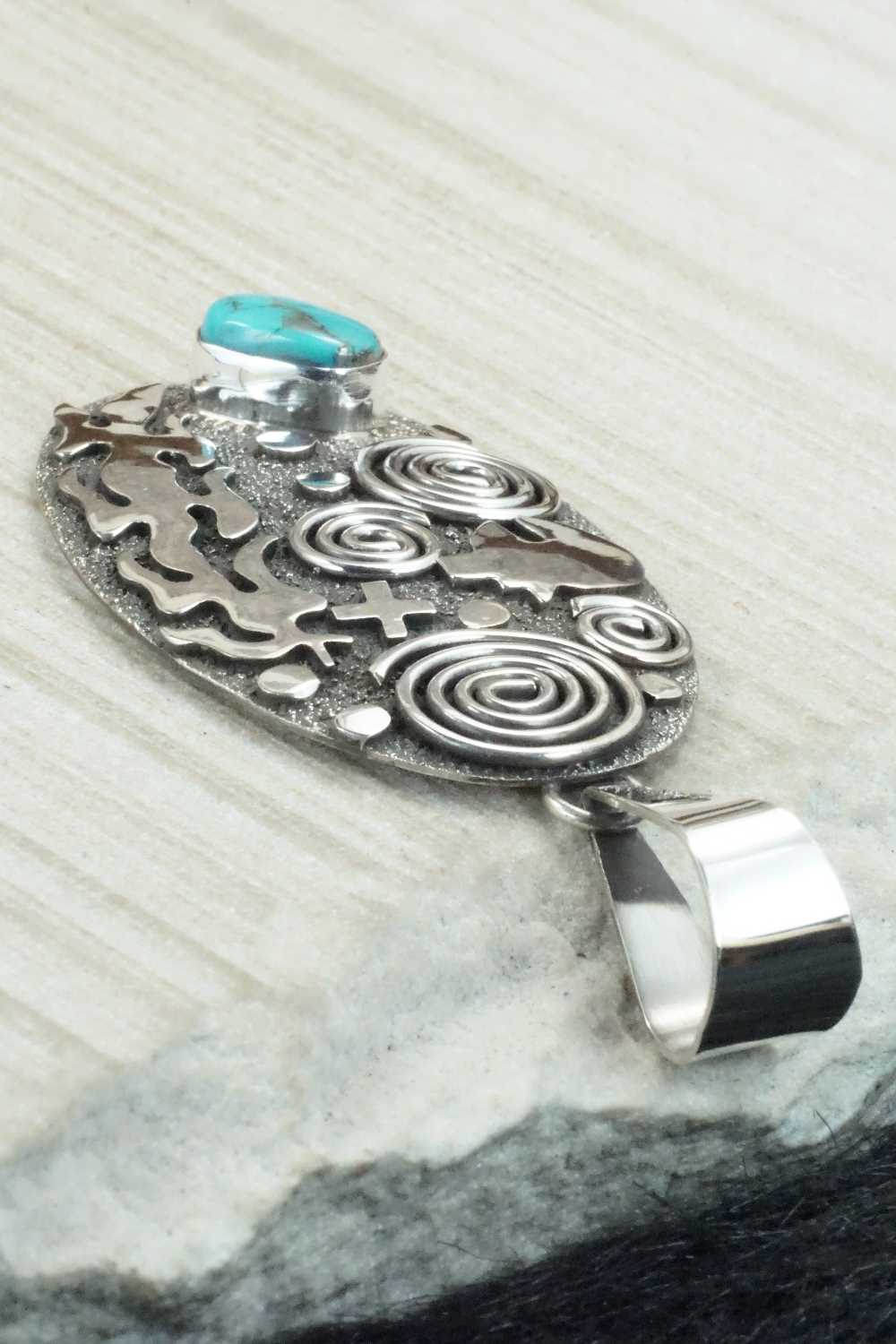 Turquoise & Sterling Silver Pendant - Alex Sanchez