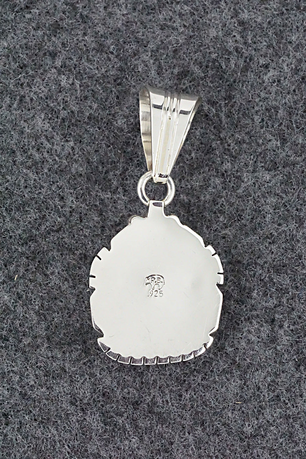 Turquoise & Sterling Silver Pendant - Samuel Yellowhair