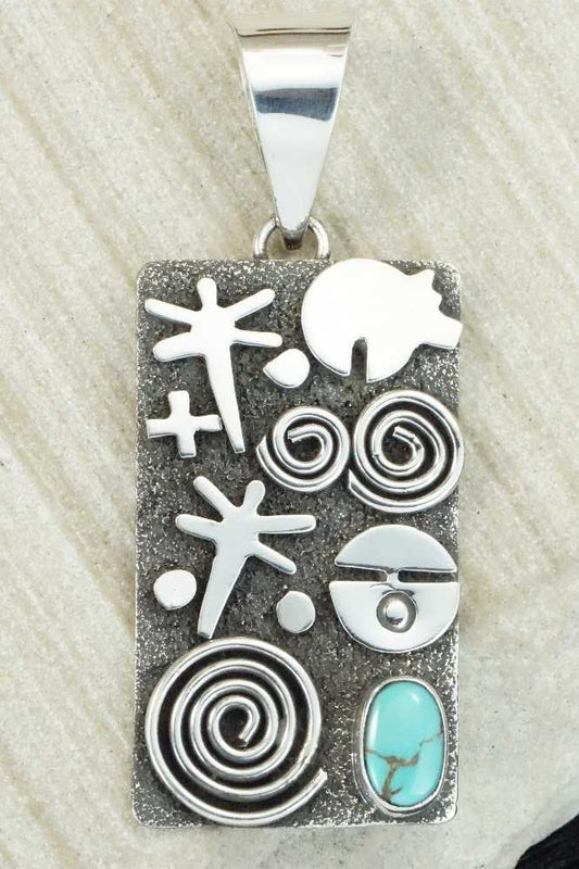 Turquoise & Sterling Silver Pendant - Alex Sanchez