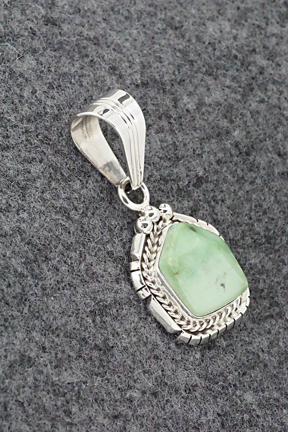Turquoise & Sterling Silver Pendant - Samuel Yellowhair