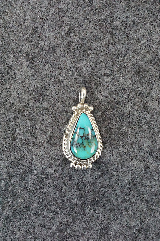 Turquoise and Sterling Silver Pendant - Jan Mariano