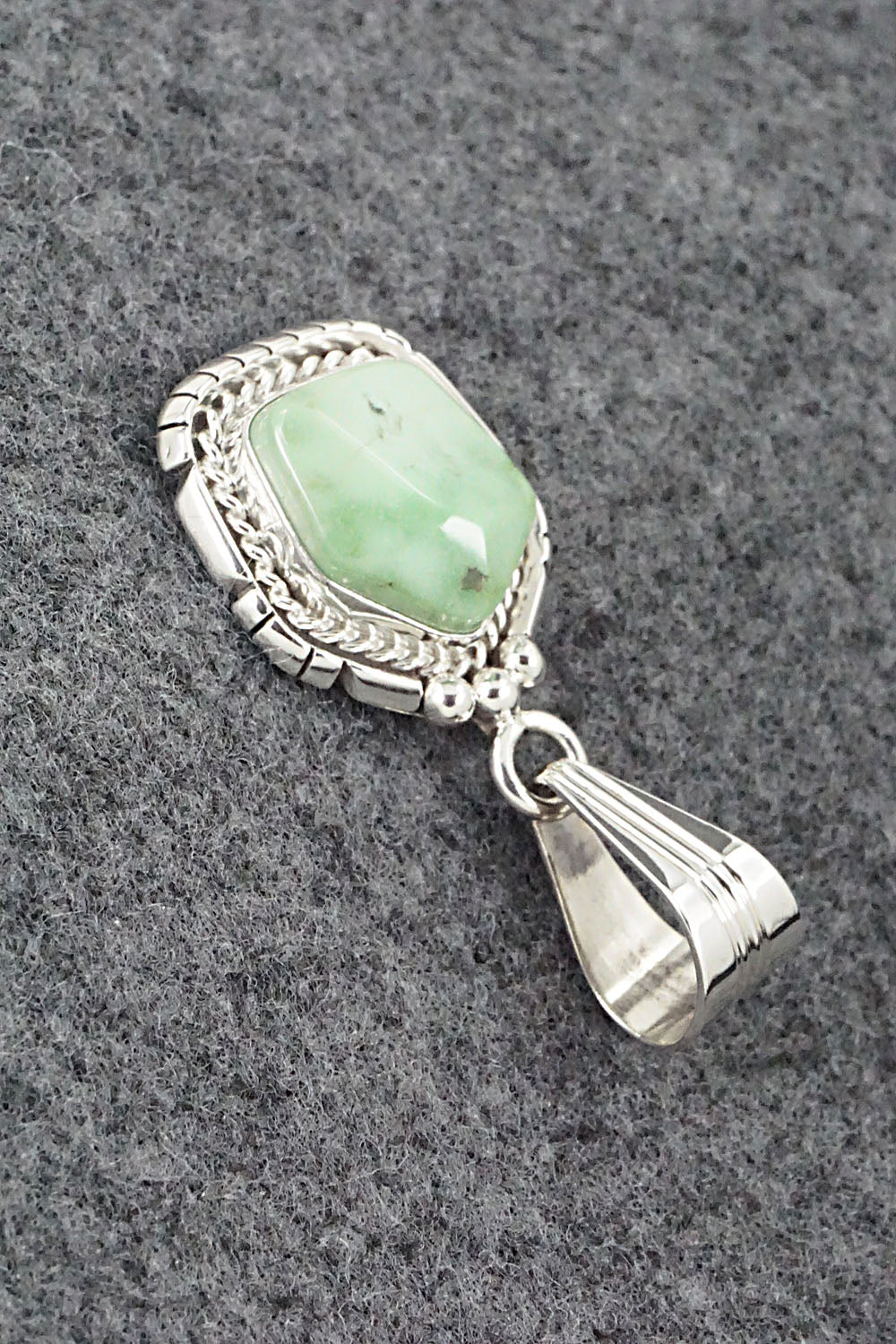 Turquoise & Sterling Silver Pendant - Samuel Yellowhair