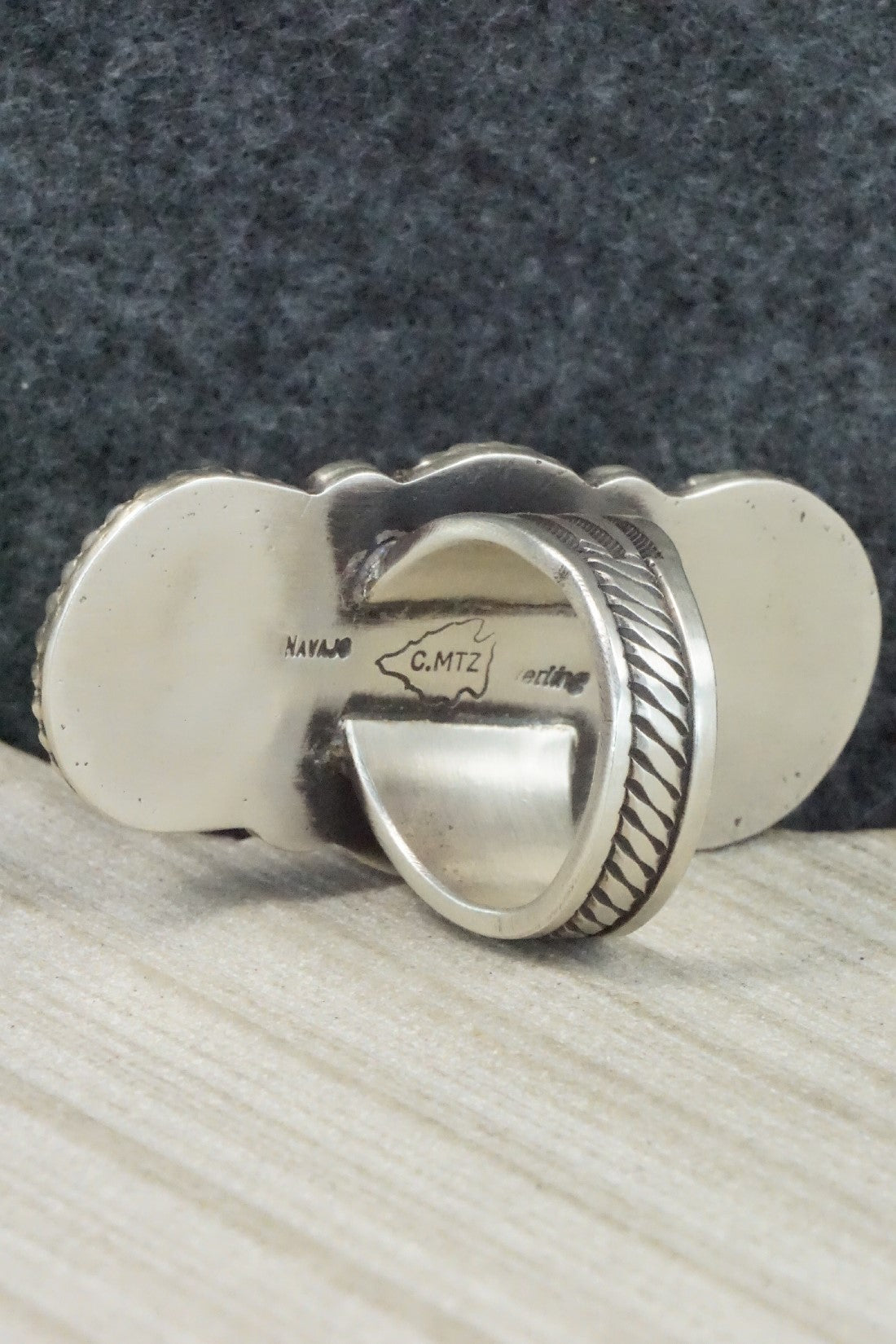 Turquoise & Sterling Silver Ring - Calvin Martinez - 8