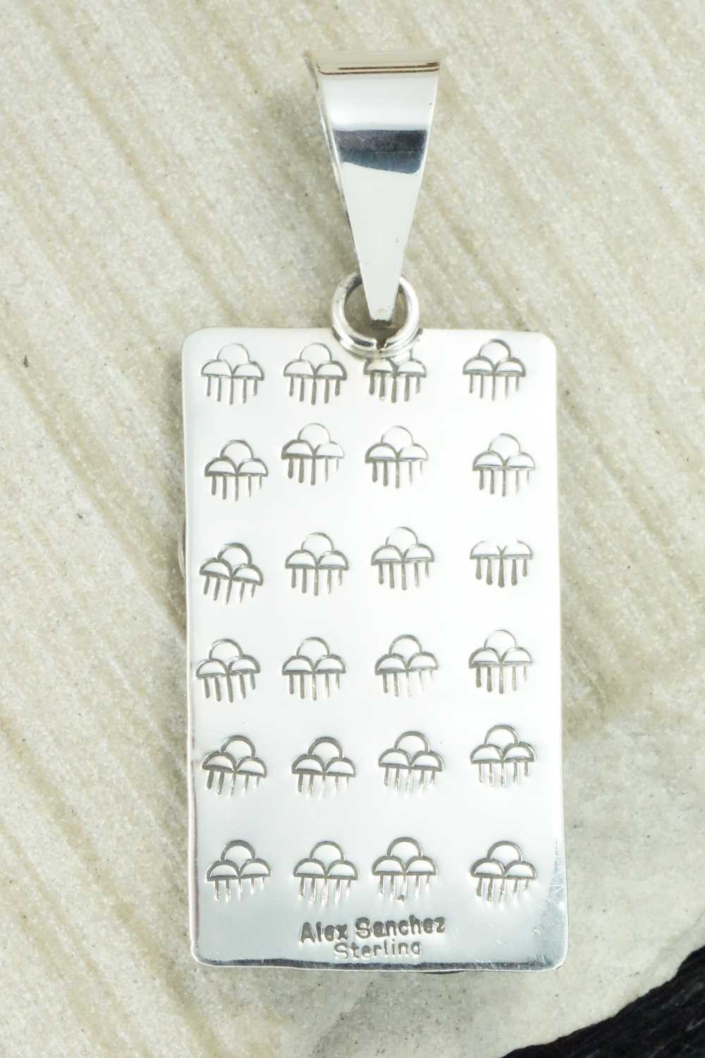 Turquoise & Sterling Silver Pendant - Alex Sanchez