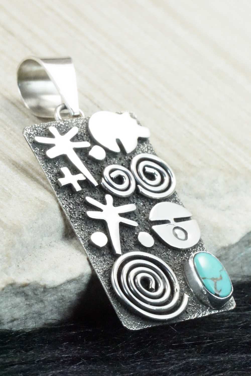 Turquoise & Sterling Silver Pendant - Alex Sanchez