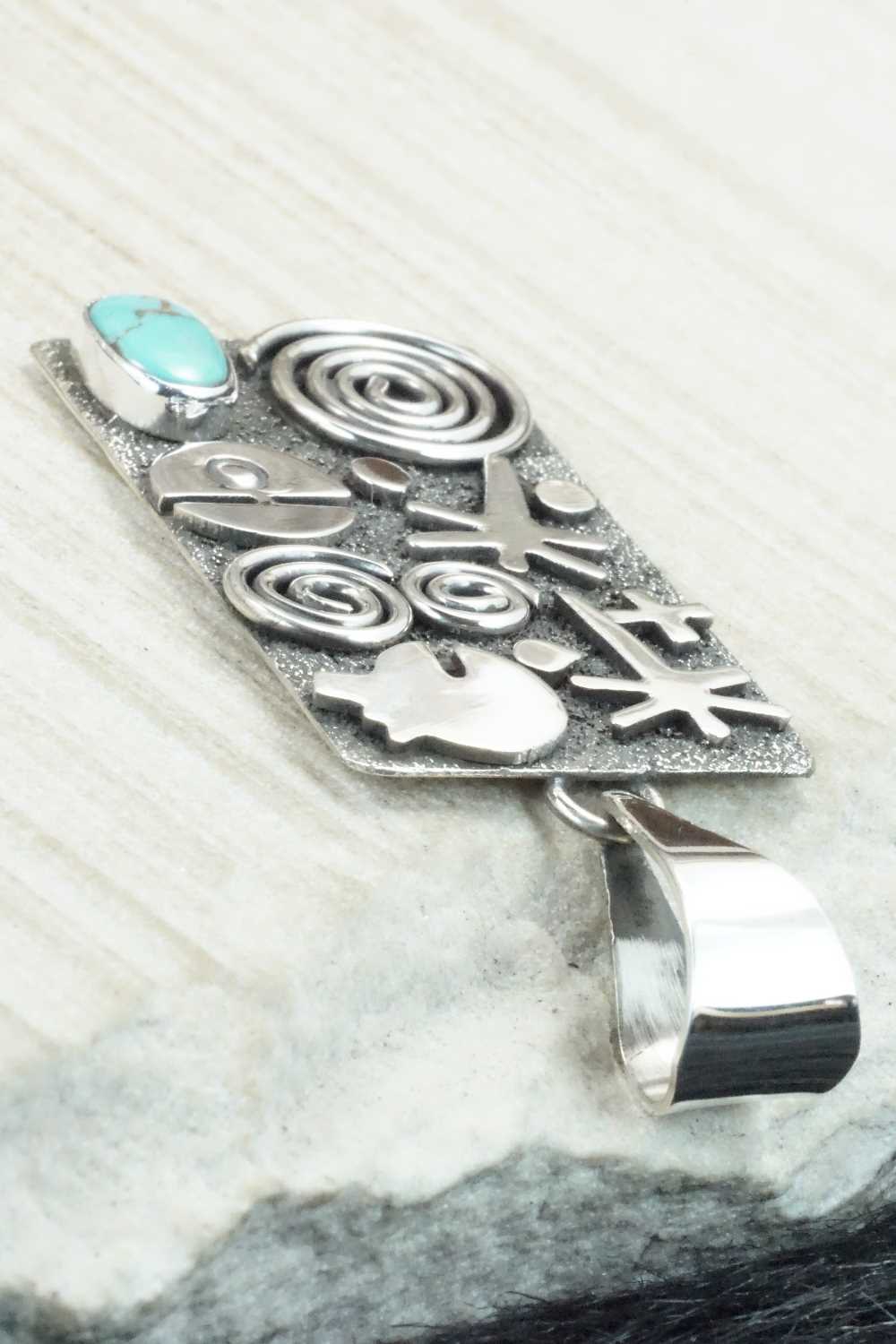 Turquoise & Sterling Silver Pendant - Alex Sanchez