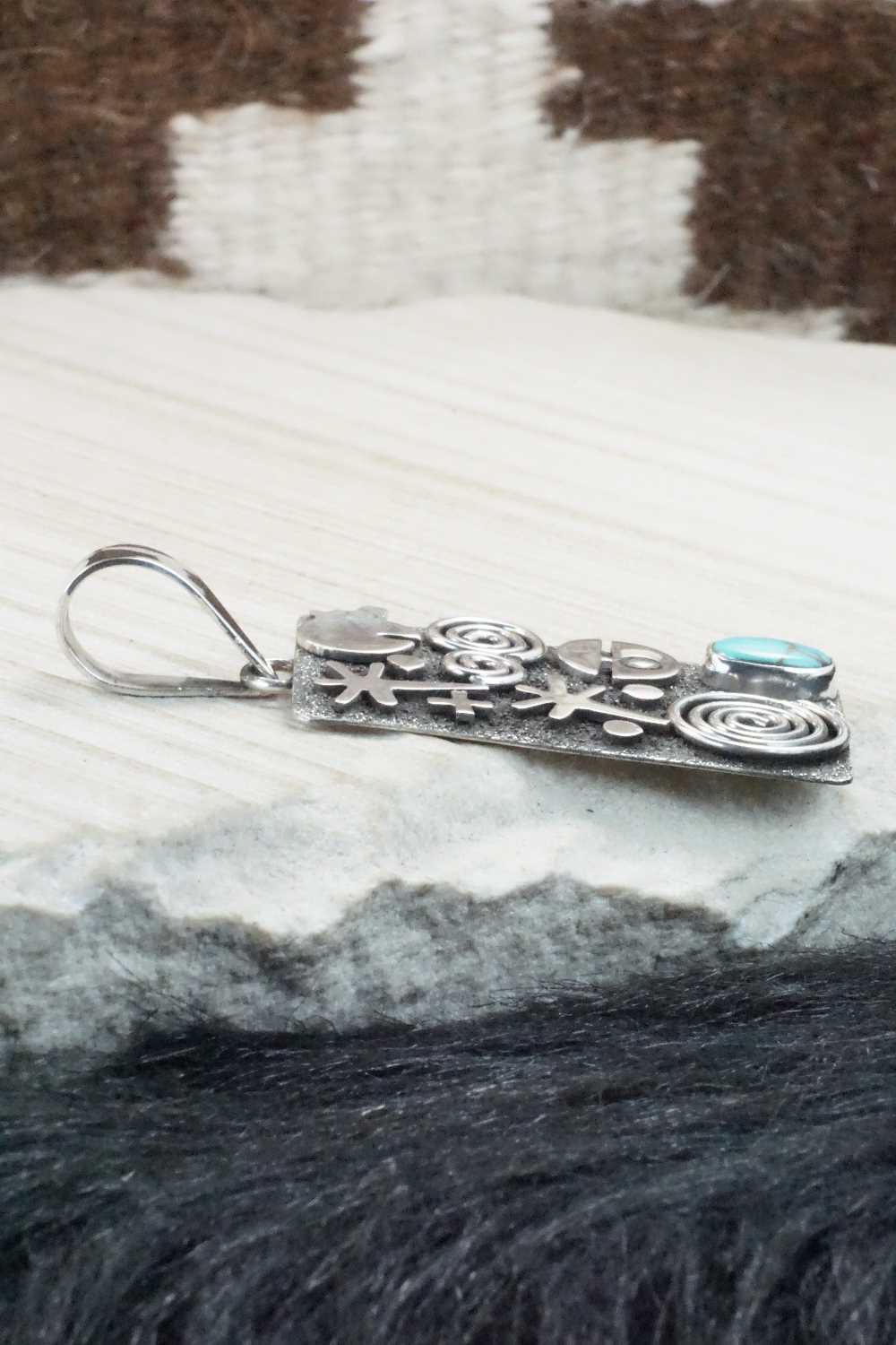 Turquoise & Sterling Silver Pendant - Alex Sanchez