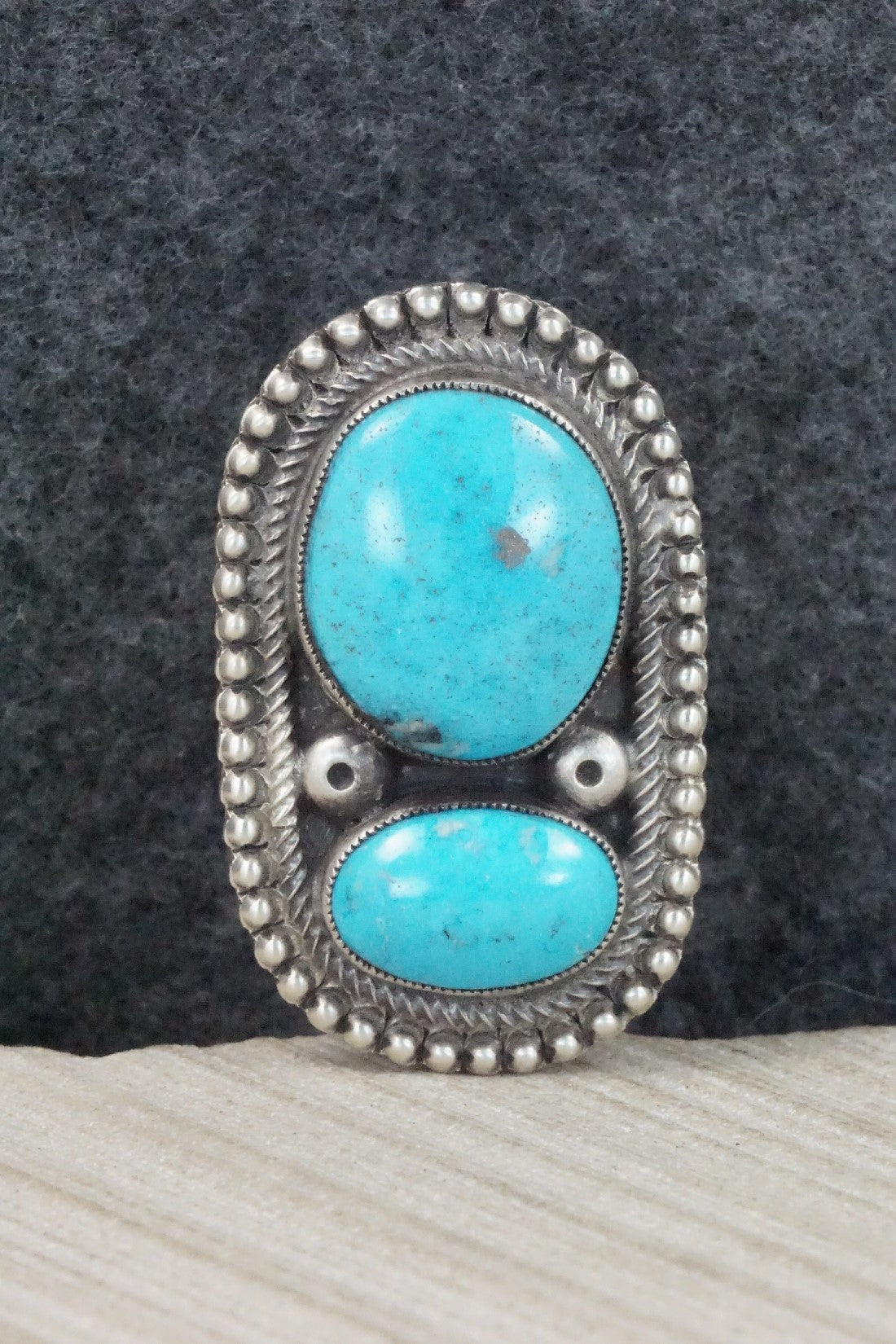 Turquoise & Sterling Silver Ring - Calvin Martinez - 8