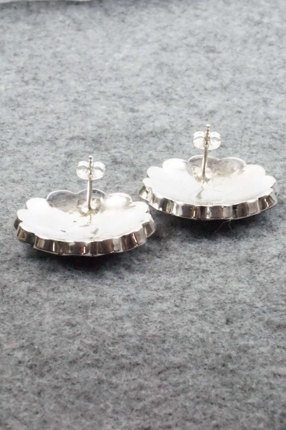 Turquoise and Sterling Silver Earrings - Denise Siutza