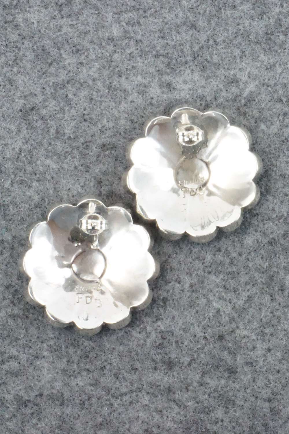 Turquoise and Sterling Silver Earrings - Denise Siutza