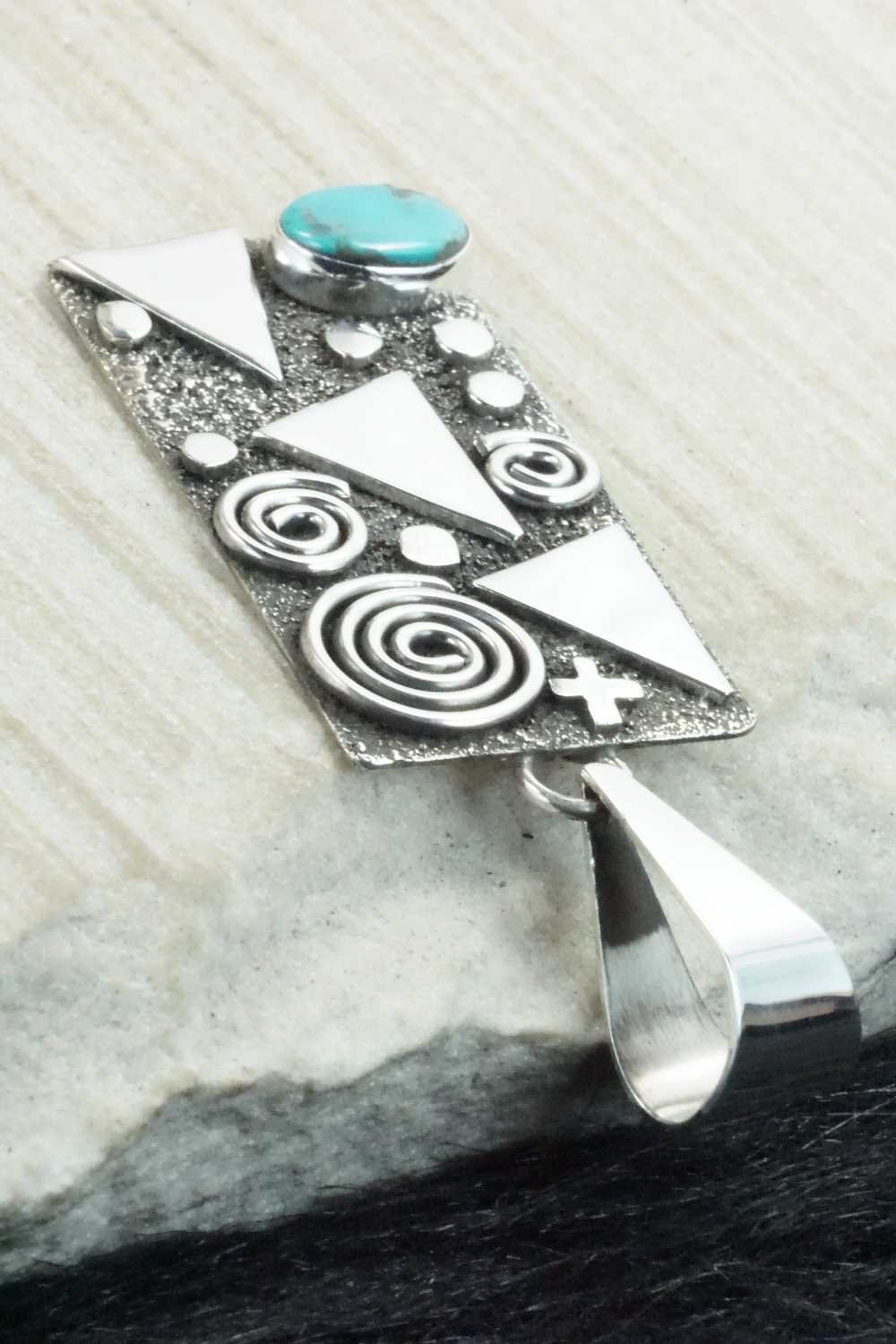 Turquoise & Sterling Silver Pendant - Alex Sanchez