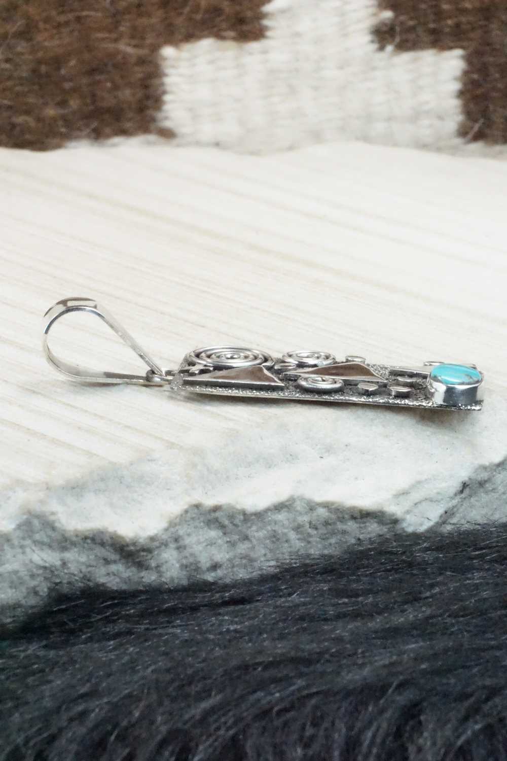 Turquoise & Sterling Silver Pendant - Alex Sanchez