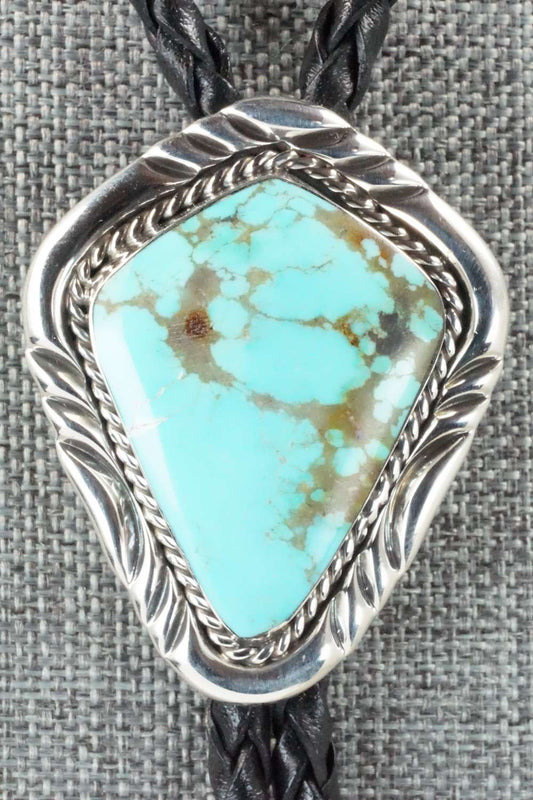 Turquoise & Sterling Silver Bolo Tie - Bobby Platero