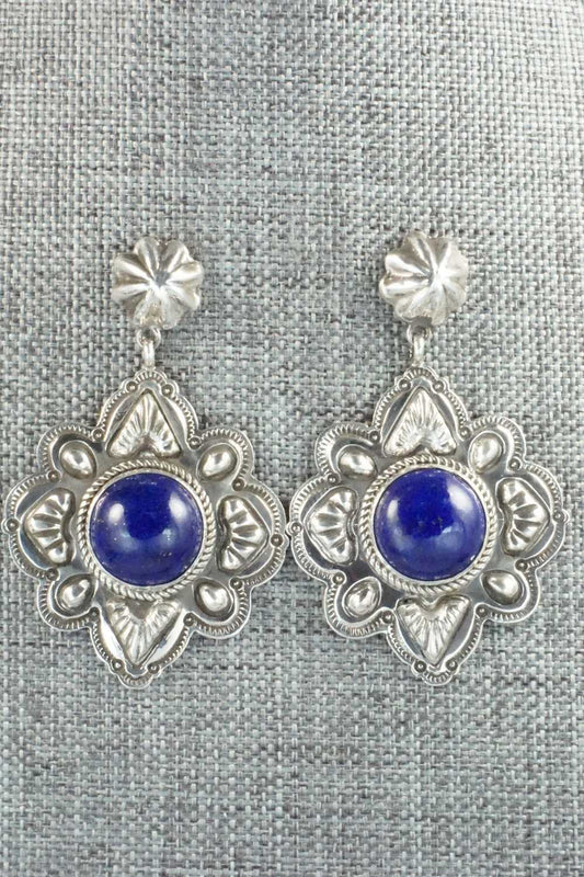 Lapis & Sterling Silver Earrings - Tsosie Orville