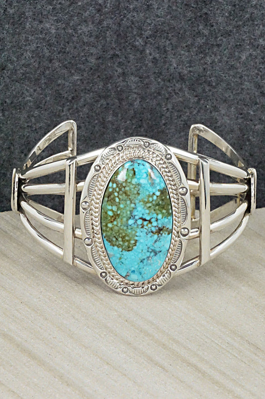 Turquoise & Sterling Silver Bracelet - Raymond Delgarito