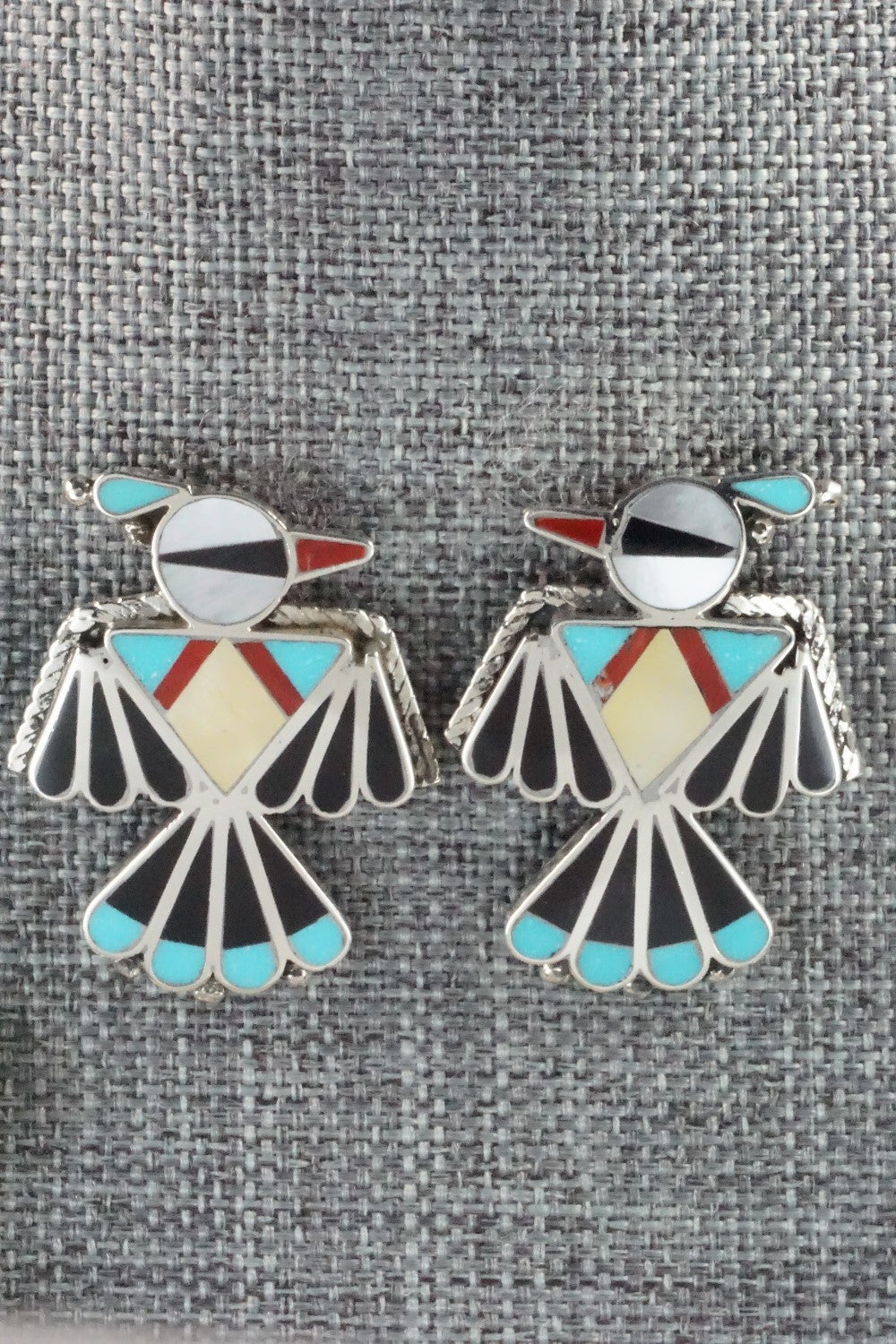 Multi Stone & Sterling Silver Inlay Jewelry Set - Adrian Wallace