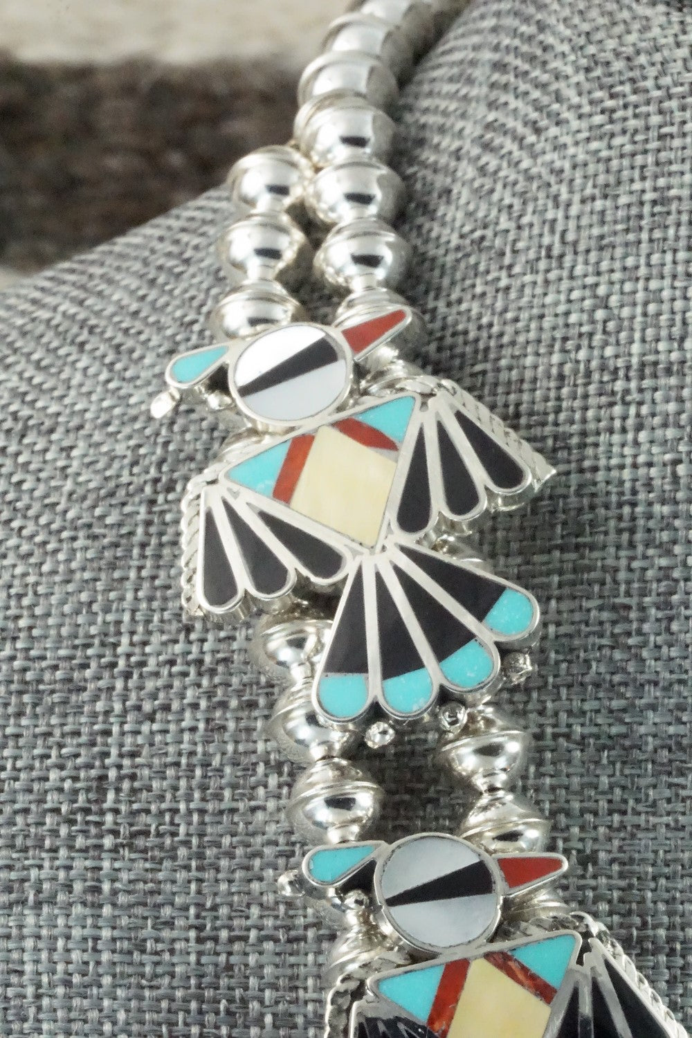 Multi Stone & Sterling Silver Inlay Jewelry Set - Adrian Wallace