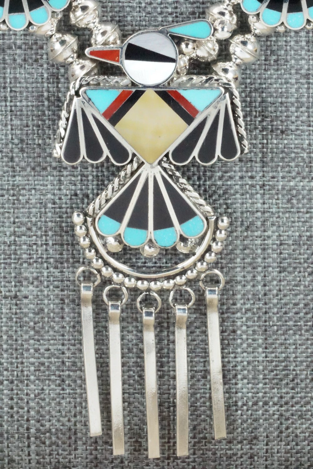 Multi Stone & Sterling Silver Inlay Jewelry Set - Adrian Wallace