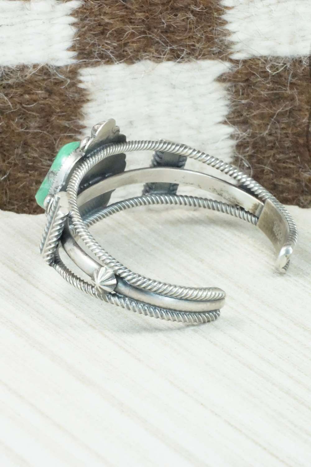 Turquoise & Sterling Silver Bracelet - Wallace Jr.