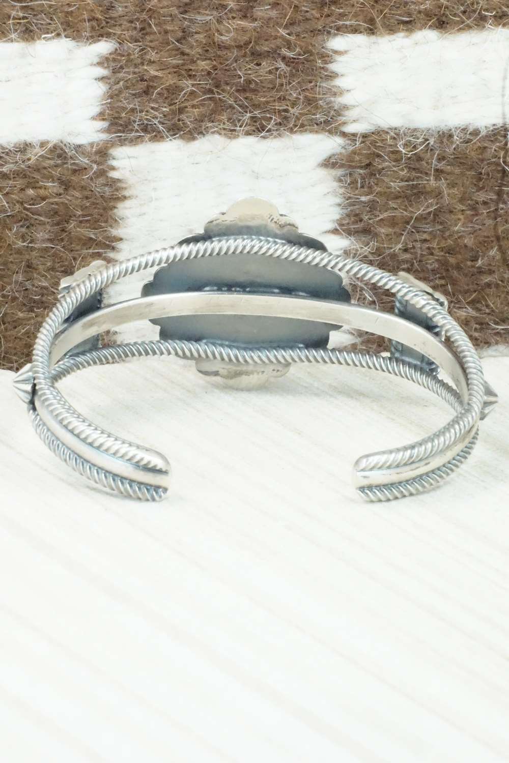 Turquoise & Sterling Silver Bracelet - Wallace Jr.