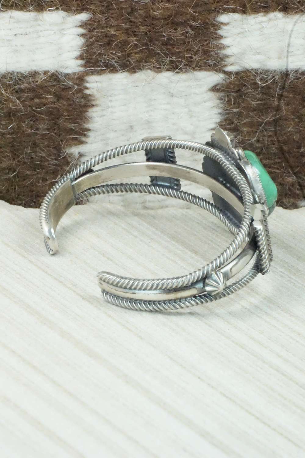 Turquoise & Sterling Silver Bracelet - Wallace Jr.