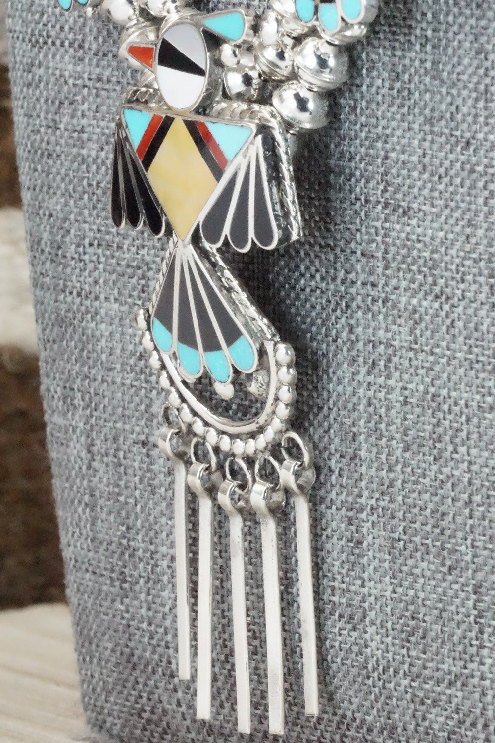 Multi Stone & Sterling Silver Inlay Jewelry Set - Adrian Wallace