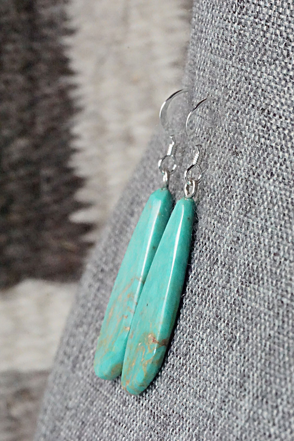 Turquoise & Sterling Silver Earrings - Tammy Nolcot